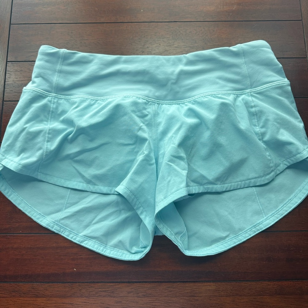 Lululemon Athletica Blue Athletic Shorts Lightweight Moisture-Wicking